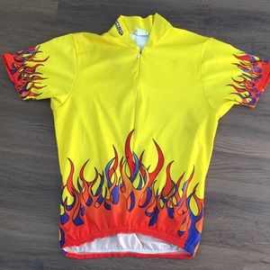 Medium Pace flame cycling jersey